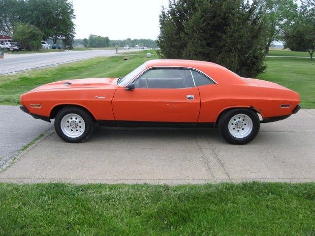 1970 Orange Dodge Challenger Coupe