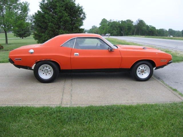 1970 Orange Dodge Challenger Coupe