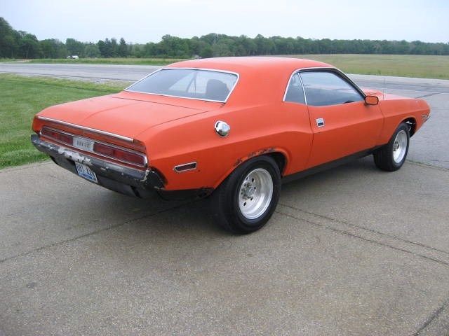 1970 Orange Dodge Challenger Coupe