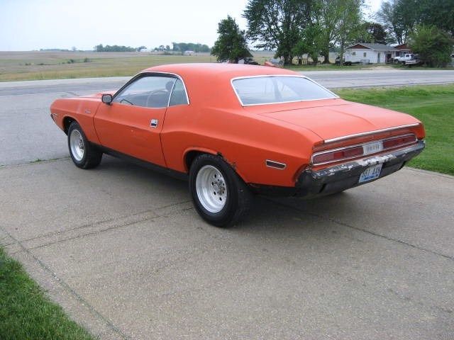 1970 Orange Dodge Challenger Coupe