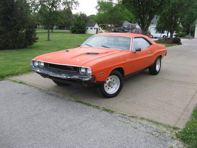 1970 Orange Dodge Challenger Coupe