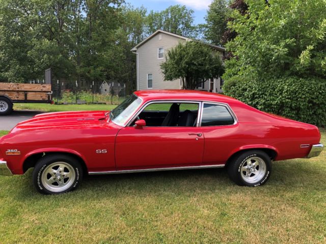 1974 Red Chevrolet Nova Coupe