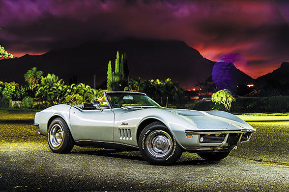 1969 Silver Chevrolet Corvette Convertible