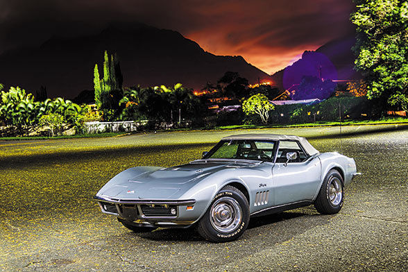 1969 Silver Chevrolet Corvette Convertible