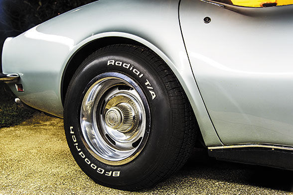 1969 Silver Chevrolet Corvette Convertible