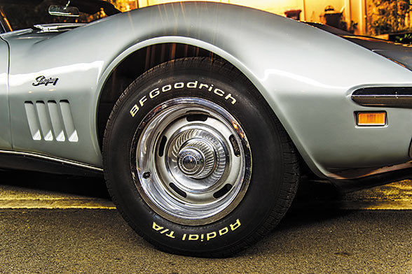 1969 Silver Chevrolet Corvette Convertible