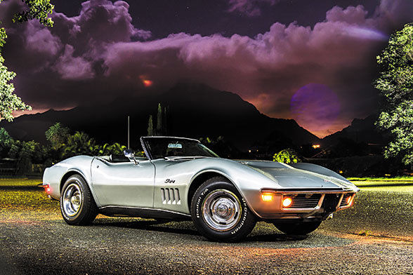 1969 Silver Chevrolet Corvette Convertible