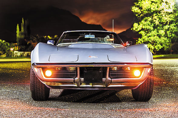 1969 Silver Chevrolet Corvette Convertible