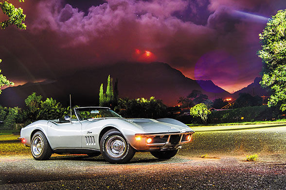 1969 Silver Chevrolet Corvette Convertible