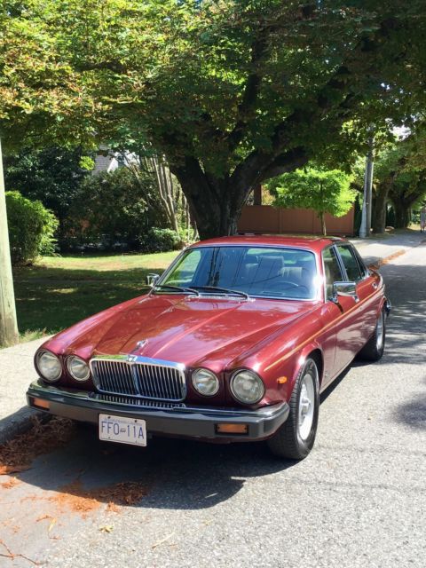 1988 Burgundy Jaguar XJ12 Sedan