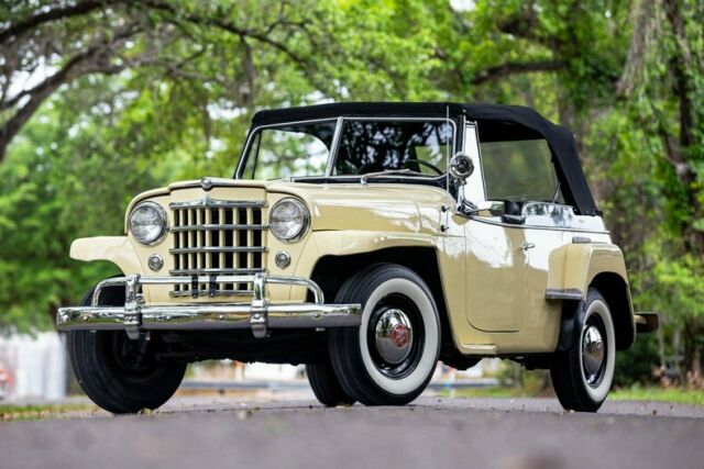 1950 Yellow Willys Jeepster Convertible