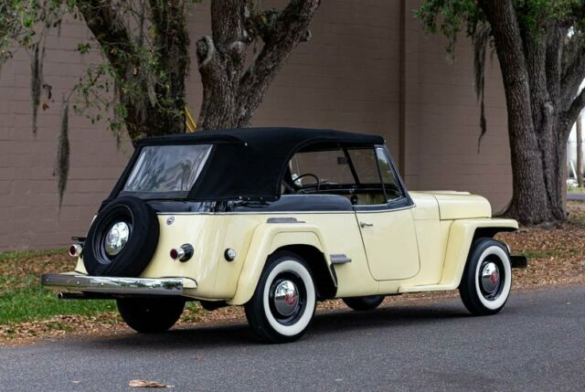 1950 Yellow Willys Jeepster Convertible