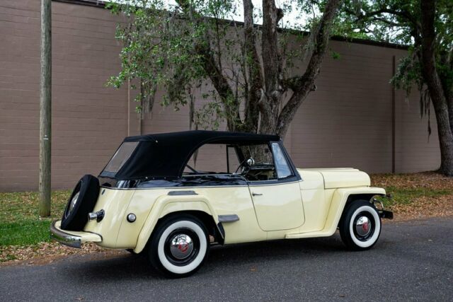 1950 Yellow Willys Jeepster Convertible