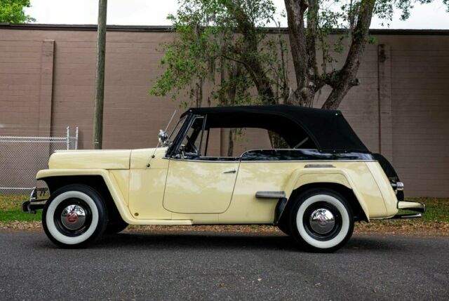 1950 Yellow Willys Jeepster Convertible