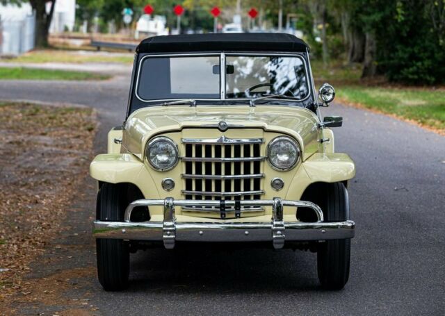 1950 Yellow Willys Jeepster Convertible