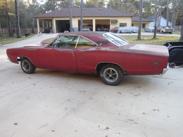 1969 Red Dodge Coronet Coupe