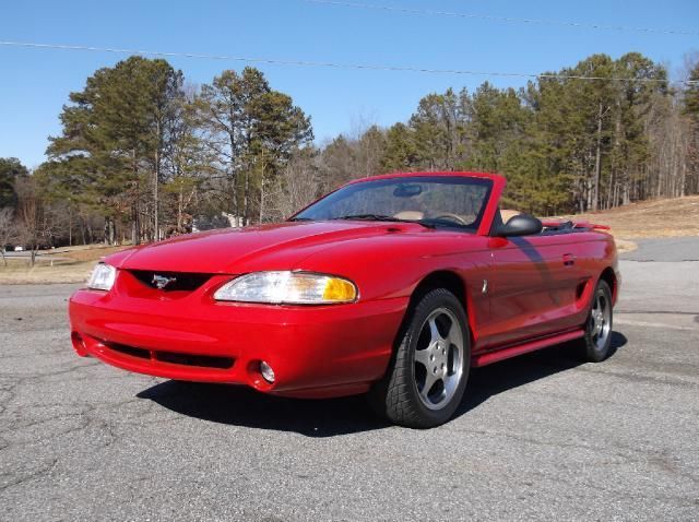 1994 Red Ford Mustang Convertible