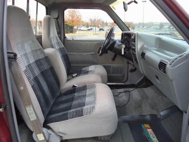 1991 Burgundy Ford Ranger Standard Cab Pickup