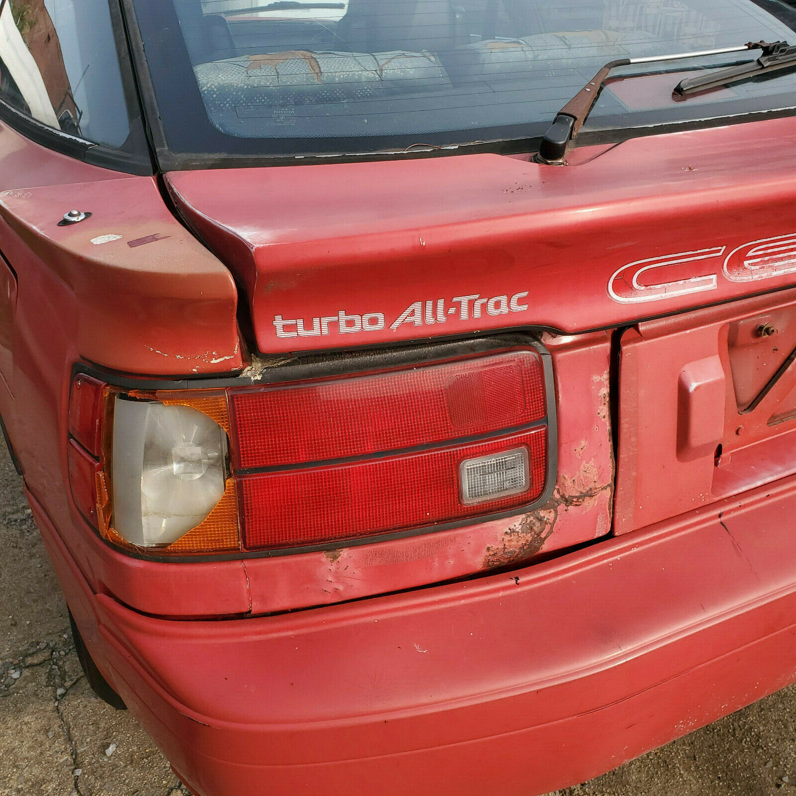 1988 Red Toyota Celica Hatchback