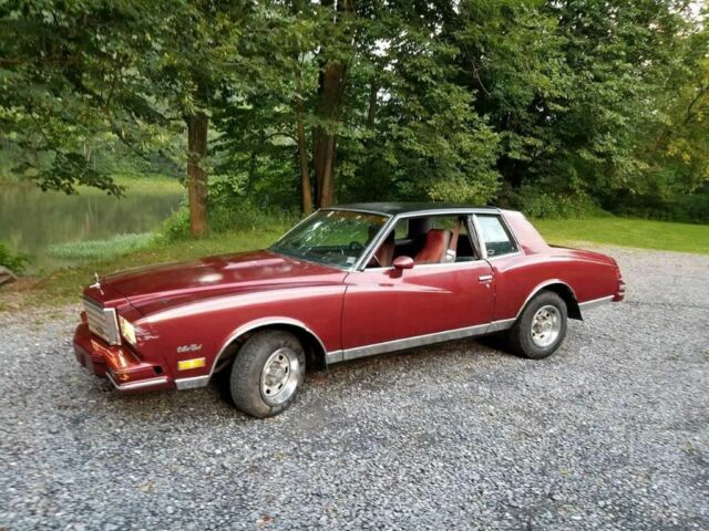 1980 Burgundy Chevrolet Monte Carlo Coupe