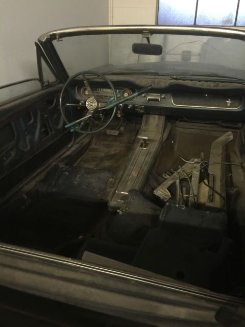 1965 Blue Ford Mustang Convertible