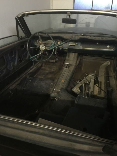 1965 Blue Ford Mustang Convertible