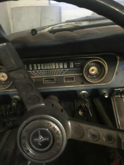 1965 Blue Ford Mustang Convertible