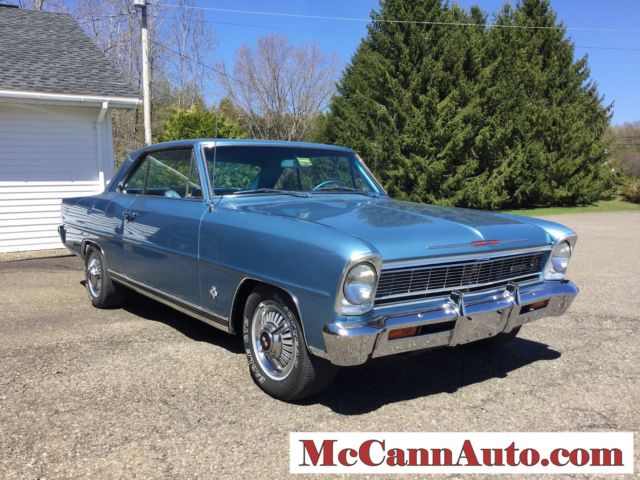 1966 Marina Blue Chevrolet Nova Coupe