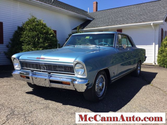 1966 Marina Blue Chevrolet Nova Coupe