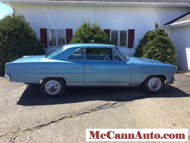 1966 Marina Blue Chevrolet Nova Coupe