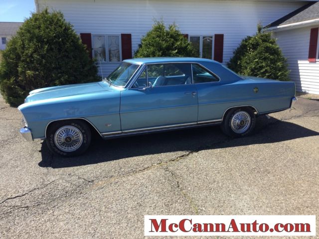 1966 Marina Blue Chevrolet Nova Coupe