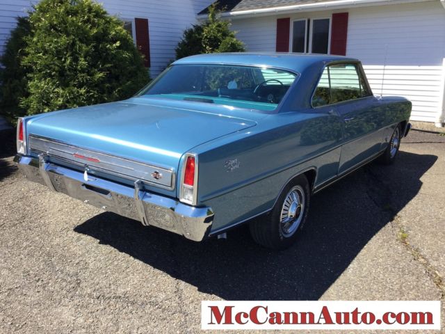 1966 Marina Blue Chevrolet Nova Coupe