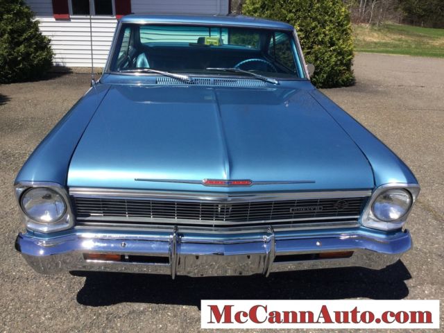 1966 Marina Blue Chevrolet Nova Coupe