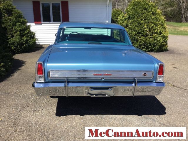 1966 Marina Blue Chevrolet Nova Coupe
