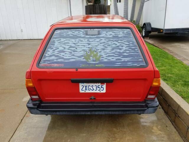 1990 Red Volkswagen Fox Wagon