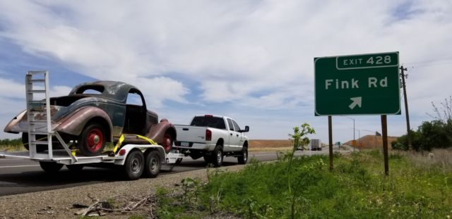 1935 Blue Ford 3 window Coupe