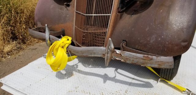 1935 Blue Ford 3 window Coupe