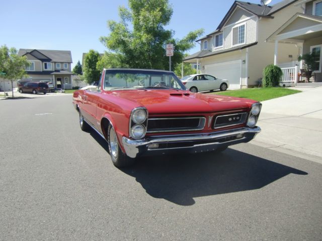 1965 Montero Red Pontiac GTO Convertible