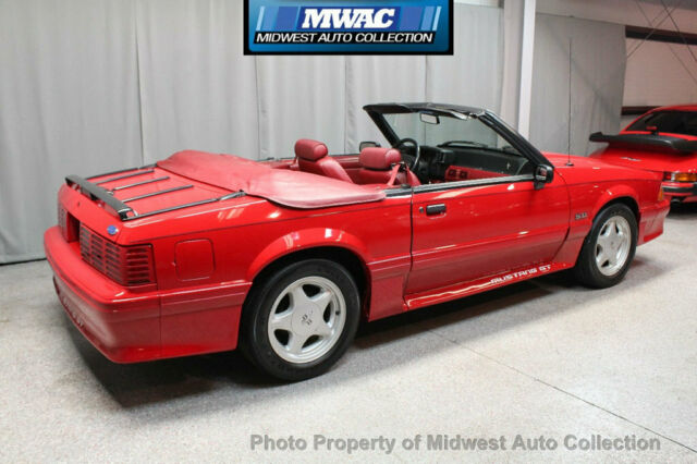 1991 Red Ford Mustang Convertible