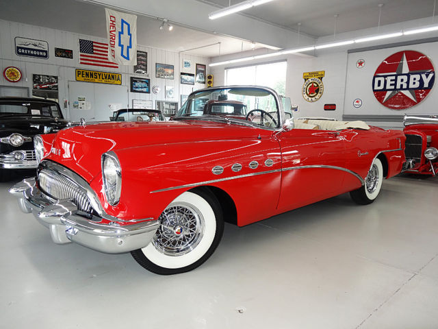 1954 Red Buick Roadmaster Convertible