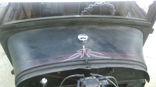 1929 Orange Ford Tudor Coupe Coupe