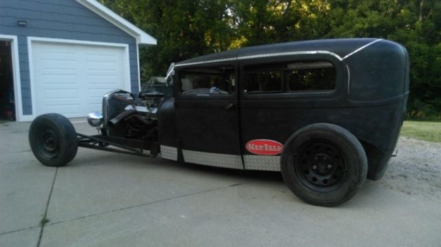 1929 Orange Ford Tudor Coupe Coupe