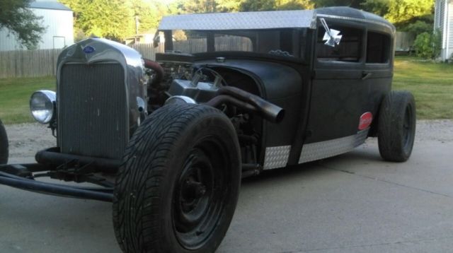 1929 Orange Ford Tudor Coupe Coupe