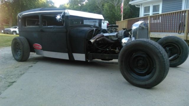1929 Orange Ford Tudor Coupe Coupe