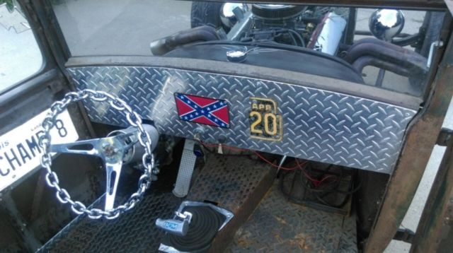 1929 Orange Ford Tudor Coupe Coupe