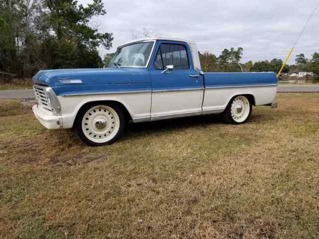 1967 Blue Ford F-100 Standard Cab Pickup