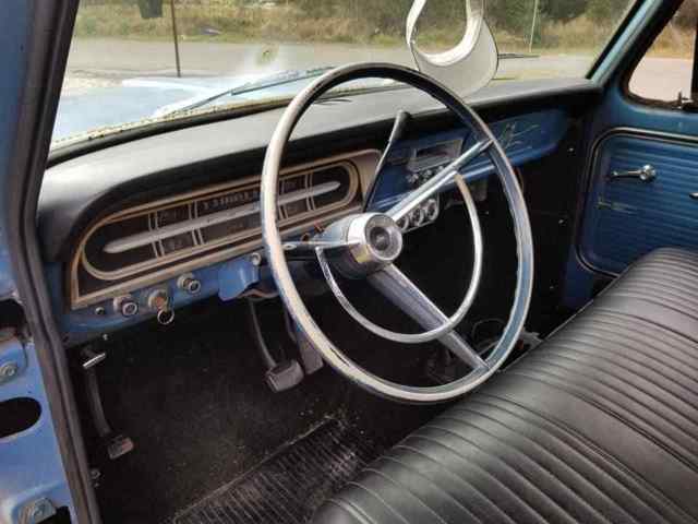 1967 Blue Ford F-100 Standard Cab Pickup