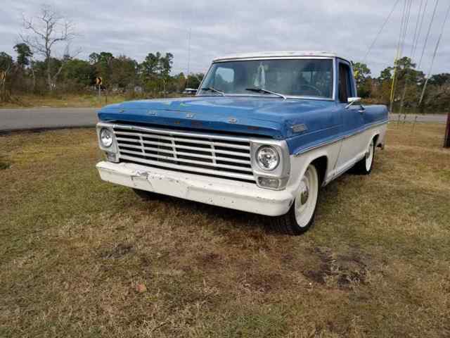 1967 Blue Ford F-100 Standard Cab Pickup