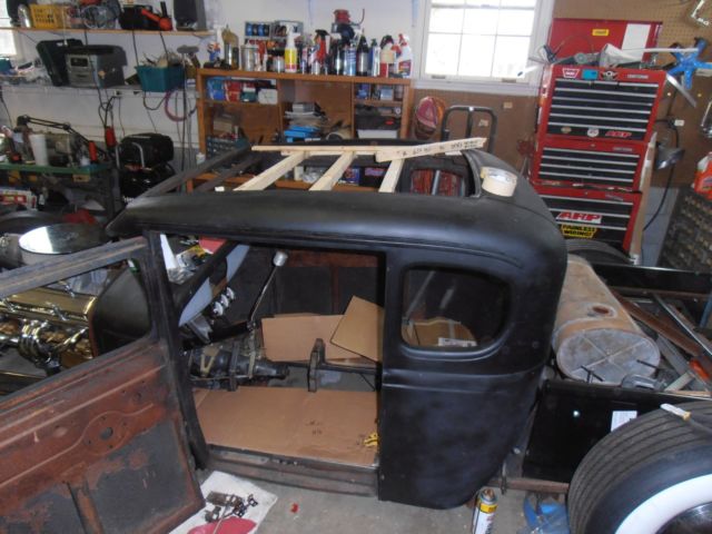 1928 primer Ford Model T Extended Cab Pickup