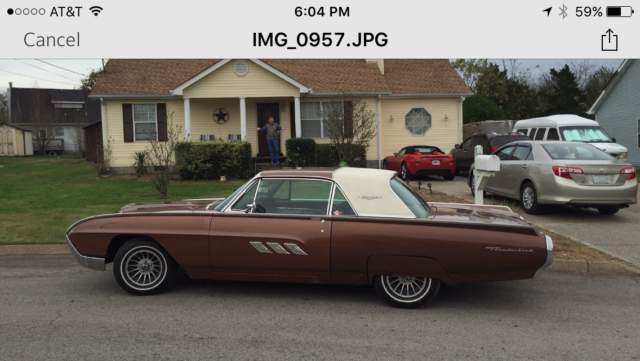 1963 Brown Ford Thunderbird Coupe